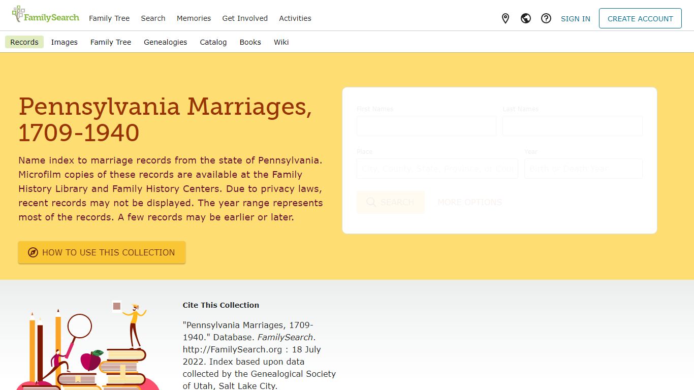 Pennsylvania Marriages, 1709-1940 • FamilySearch
